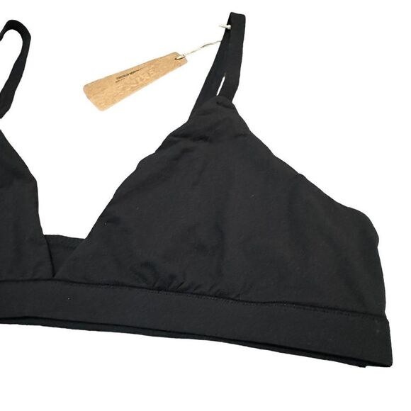 NWT SKIMS Fits Everybody Triangle Bralette In Onyx Black Bra - Picture 7 of 7